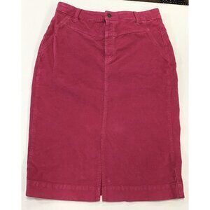 Free People, We The Free, Pink Corduroy Skirt, Midi Button Fly/Front Slit, 28 🩷